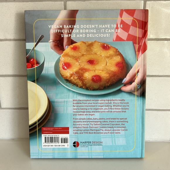 🌻4/$20 Simply Vegan Baking Hardcover Recipe Book Freya Cox From British Baking - Picture 4 of 16
